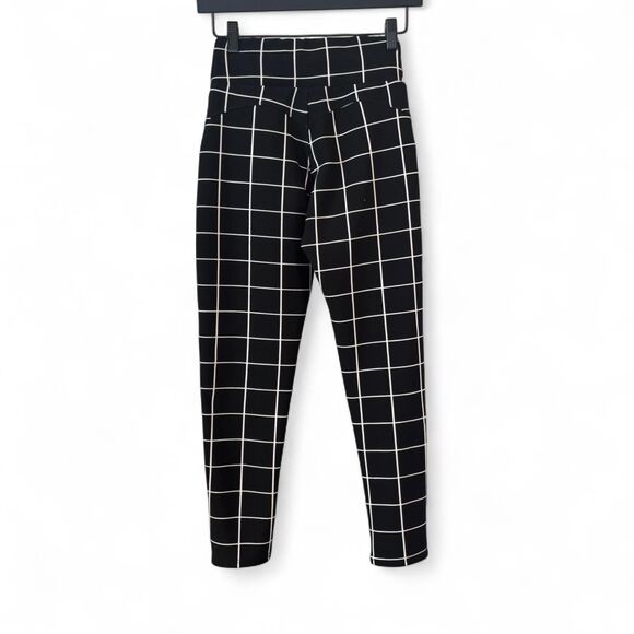 VINTAGE Harper by Block high-waisted plaid stretch trousers - Picture 3 of 6